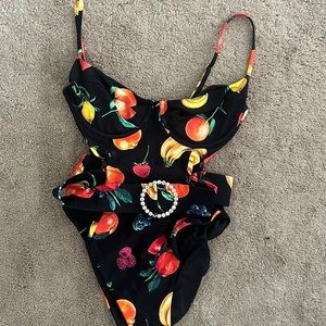 Weworewhat fruit pattern one piece